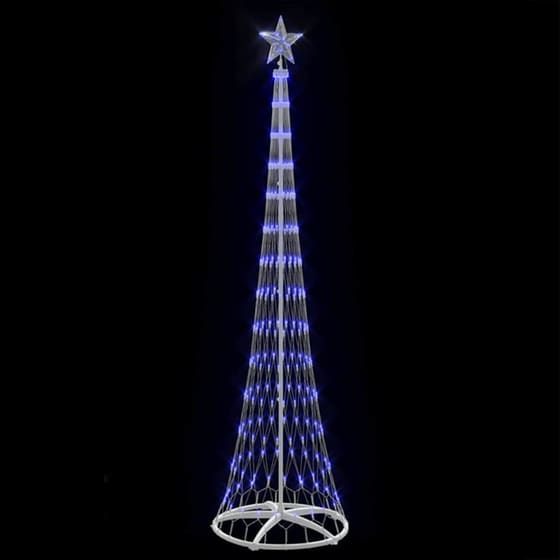 Vidaxl Led Χριστουγεννιάτικο Δέντρο Μπλε 250 Cm Μέταλλο image 3