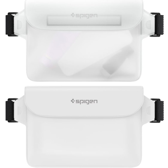 Θήκη Universal - Spigen A620 Aqua Shield Waterproof Pouch Bag - Snow White - 2 τμχ image 1
