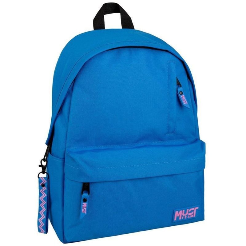 Τσάντα Πλάτης Must Team Monochrome Classic Μπλε Ανοιχτό με Ροζ