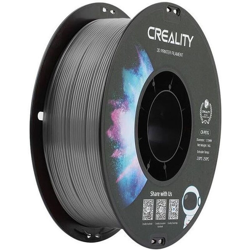 CREALITY Νήμα 3D Εκτυπωτή CR-PETG 1kg 1.75mm - Γκρι