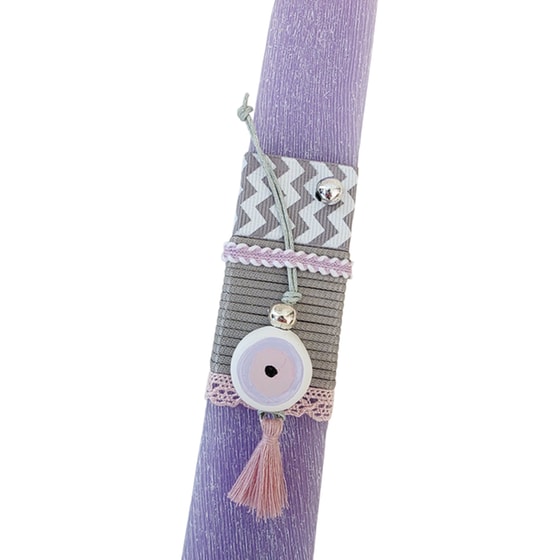 Λαμπάδα Perfect Match&nbsp;Κεραμικό&nbsp;Λιλά&nbsp;Ματάκι image 1