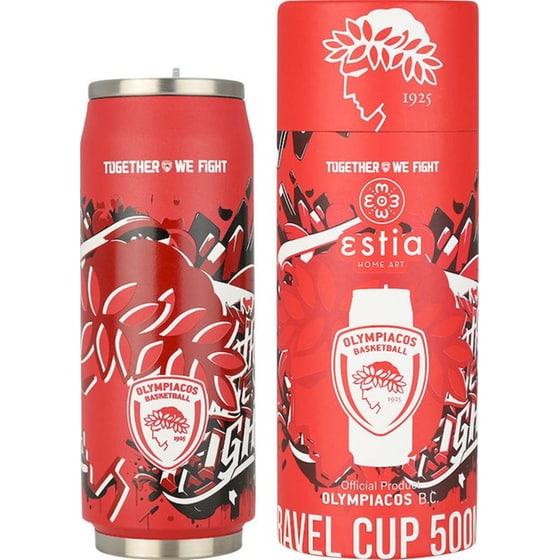 Θερμός Travel Cup Estia Home Art Save the Aegean Olympiacos BC Edition Together We Fight 500ml image 0