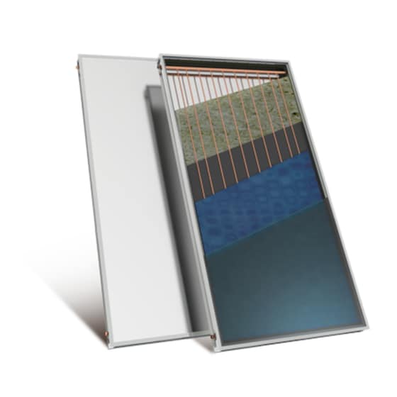 Ηλιακός Θερμοσίφωνας NOBEL Aelios Glass 160L/3τμ Διπλής Ενέργειας Ταράτσας image 5