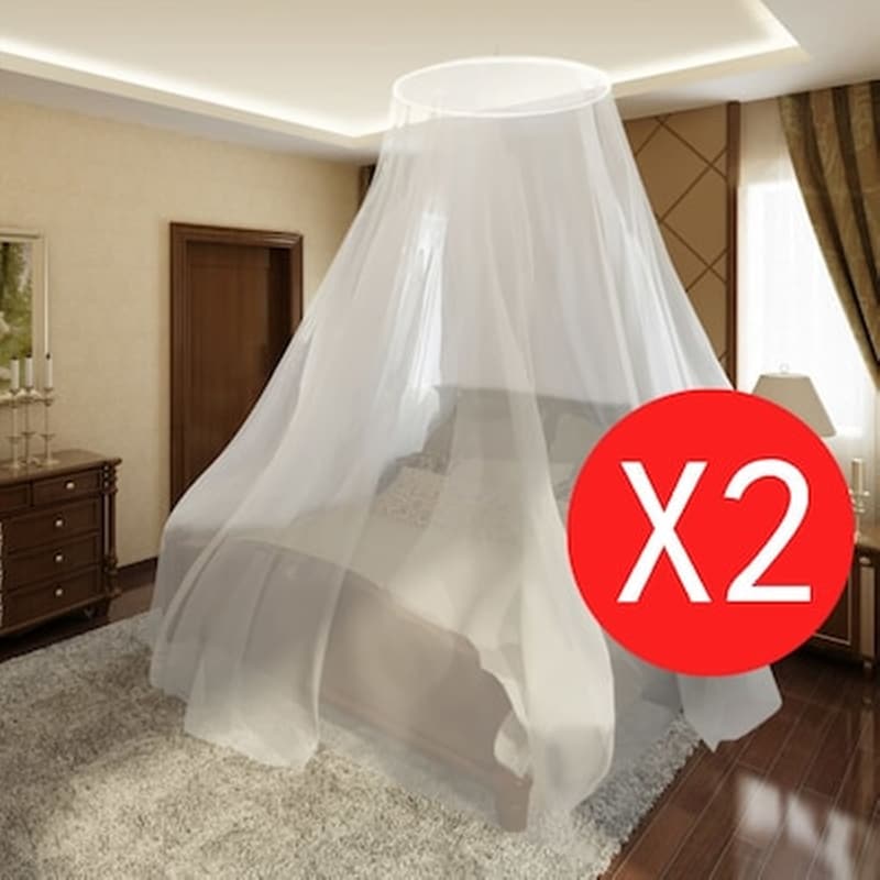 VIDAXL Vidaxl Κουνουπιέρα Στρογγυλή 2 Τεμ. 56 X 325 X 230 Εκ.