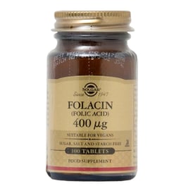 Solgar Folacin (Vitamin B9) 400μg - 100 ταμπλέτες