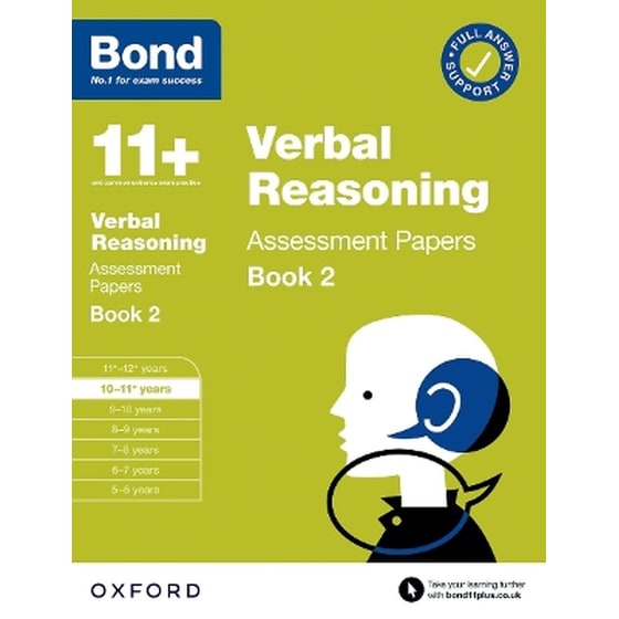 Bond 11+ Verbal Reasoning Assessment Papers 10-11 Years Book 2: For 11+ GL assessment and Entrance Exams image 0