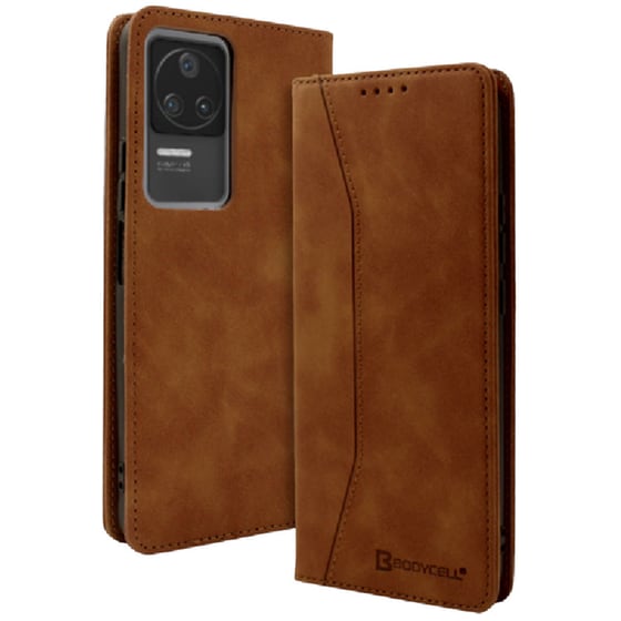 Θήκη Πορτοφόλι Xiaomi Poco F4 - Bodycell - Καφέ image 0