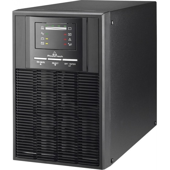 UPS Powertech 1000VA 700W με 2 Schuko Πρίζες PT-1000 Μαύρο image 0