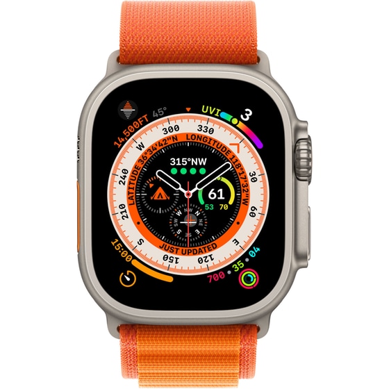 Apple Watch Ultra Titanium 49mm GPS + Cellular -  Orange Alpine Loop Small image 1