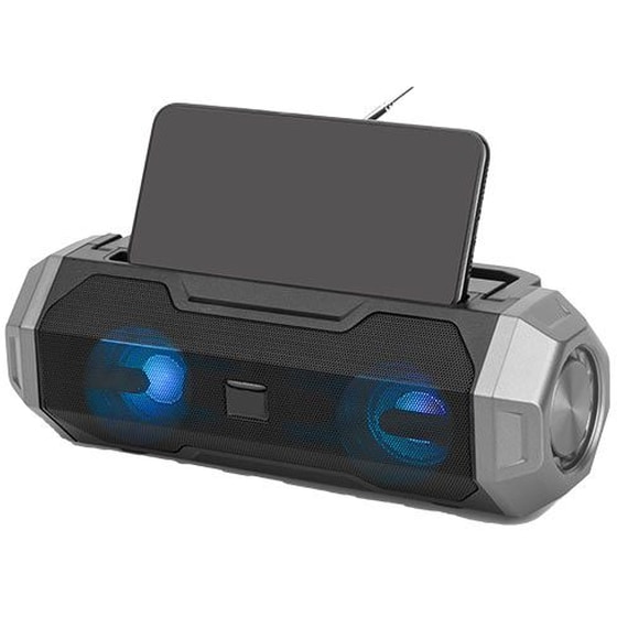 Lamtech Lam023152 Φορητό Ηχείο 12 W - Μαύρο/Ασημί image 0