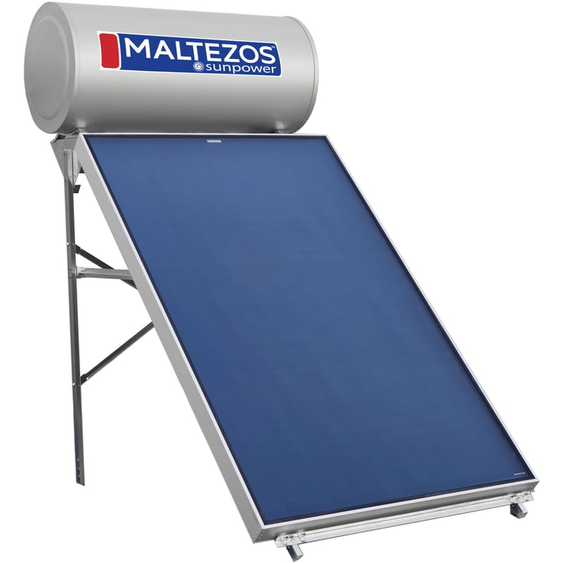 MALTEZOS Ηλιακός Θερμοσίφωνας MALTEZOS Sunpower 160L/2.6τμ Διπλής Ενέργειας Ταράτσας