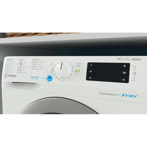 INDESIT BDE 107624 8WS EE 10kg/7kg 1.600 Στροφές Λευκό Πλυντήριο Στεγνωτήριο Ρούχων image 5