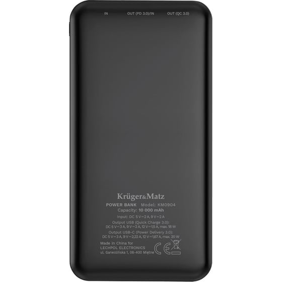 Powerbank Kruger&Matz KM0904 10000mAh - Μαύρο image 4