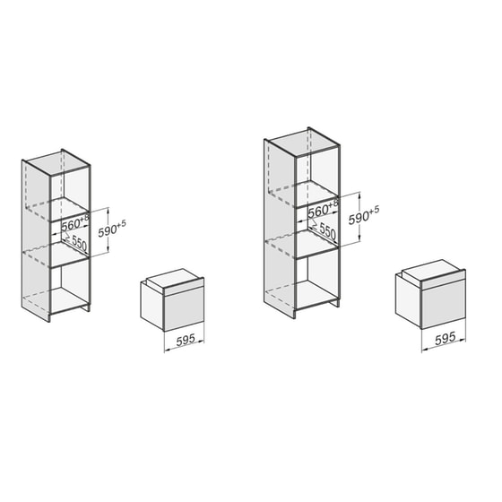 MIELE 2861-1 B125 & KM 7466 FR 125 Edition 76 Lt Μαύρο Eντοιχιζόμενο Σετ Φούρνος και Εστία image 7