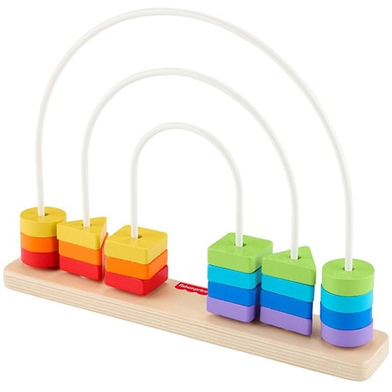 Ξύλινο Σετ Χάντρες Fisher-Price Ουράνιο Τόξο image 0