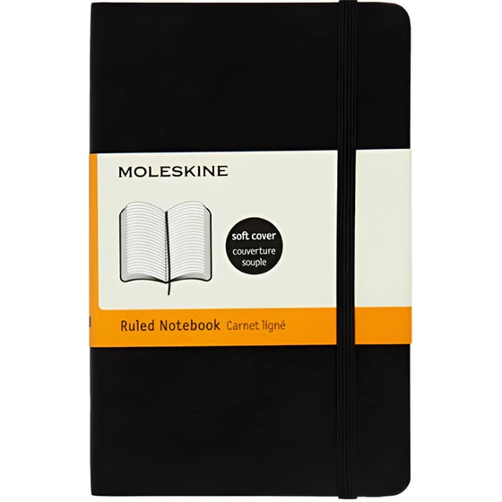 Σημειωματάριο Moleskine Ριγέ Μαύρο Small (1 Τεμάχιο) image 0