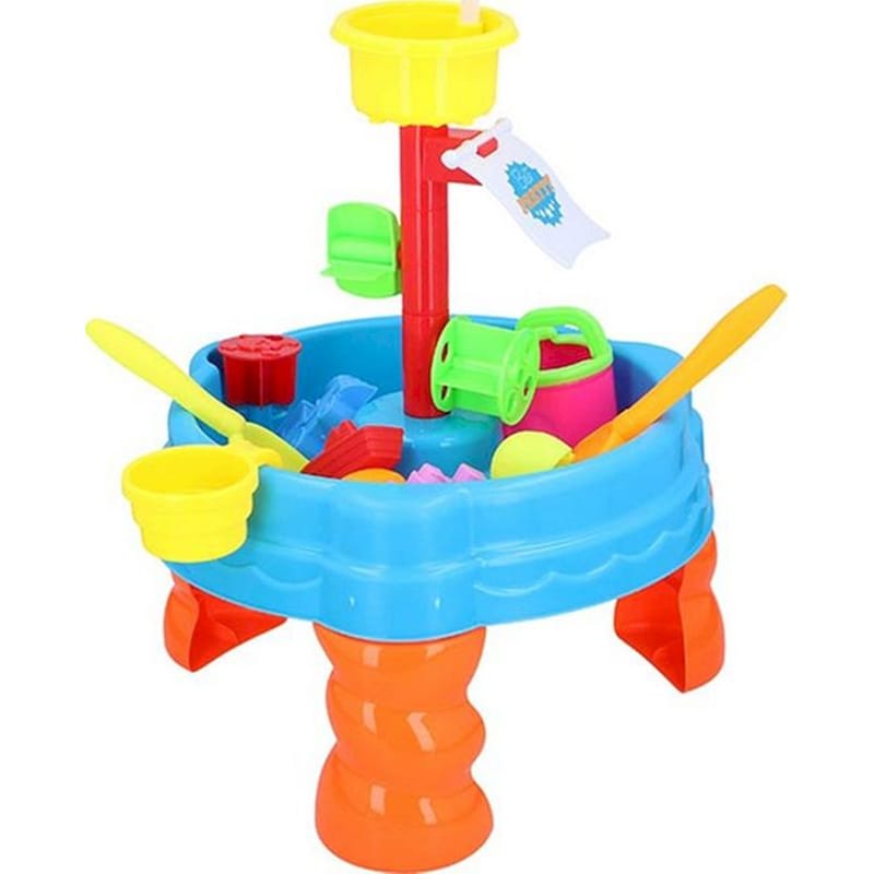 Σετ Eddy Toys Παιδικό Επιτραπέζιο Παιχνίδι Νερού Άμμου, 22 Τμχ – 38x38x58.5 cm