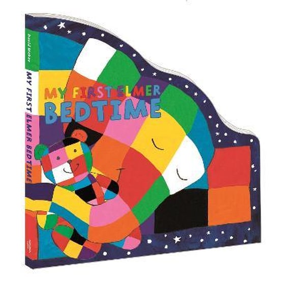 My First Elmer Bedtime : Shaped Board Book image 0