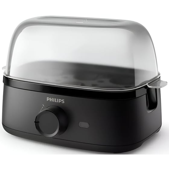Βραστήρας Αυγών PHILIPS 3000 Series HD9137/90 400 W 6 Θέσεων Μαύρο image 1