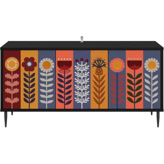 Έπιπλο Τηλεόρασης VidaXL ESSEN 102 x 33 x 51 cm - Μαύρη Δρυς image 3