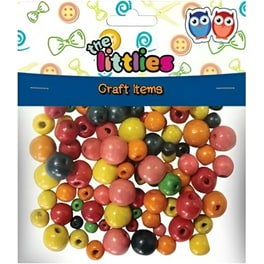 Ξύλινες Χάντρες The Littlies 8-16 mm (150 Τεμάχια)
