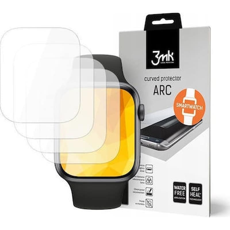 3MK Προστασία Οθόνης 3MK 3D Full Curved Arc για Apple Watch 44mm 4τμχ