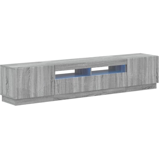 Έπιπλο Τηλεόρασης VidaXL HOORN με LED 3 τμχ 198 x 35 x 40 cm - Γκρι Sonoma image 0