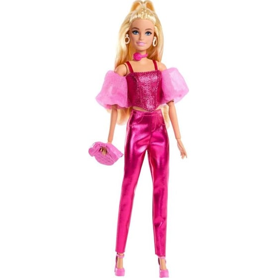 Κούκλα Mattel Barbie Deluxe Fashionistas Metallic Ροζ Κορσές (JFP40) image 1