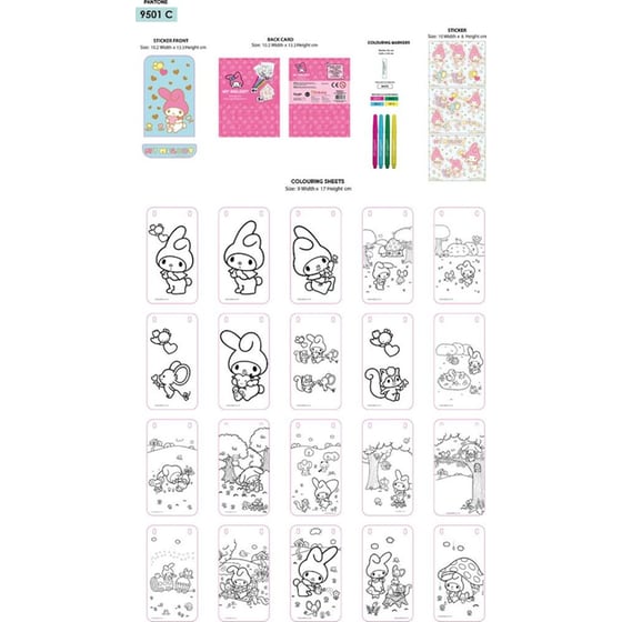 Κουτί Δραστηριοτήτων Ζωγραφικής Διακάκης My Melody image 3