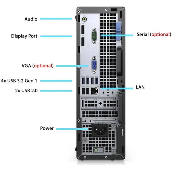 Refurbished Desktop Dell 3090 SFF (Intel Core i5-10500/8 GB/256 GB SSD/UHD Graphics/Win11Home) | Grade A image 2