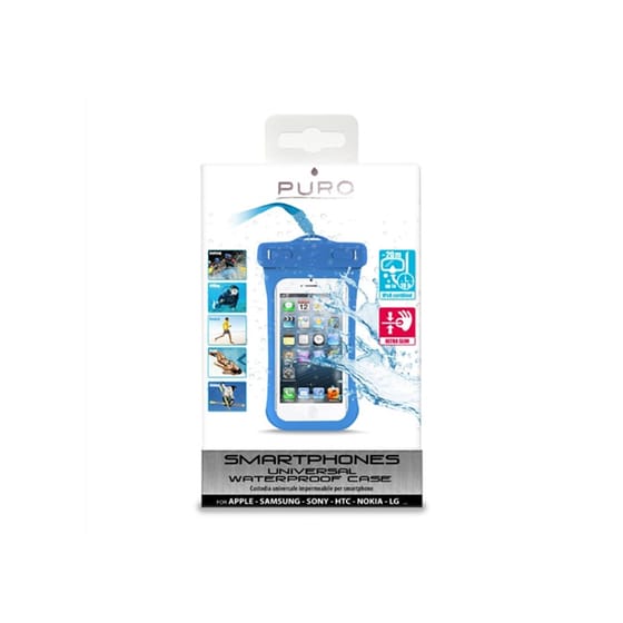 Αδιάβροχη Θήκη Universal 4.2" - Puro Neckstrap Waterproof Μπλε image 7