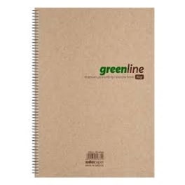 Τετράδιο Σπιράλ Salko Greenline Ριγέ 1Θ 21x29