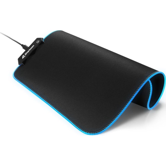 Sharkoon 1337 V2 Gaming Mouse Pad Medium 360mm με RGB Φωτισμό - Μαύρο image 1