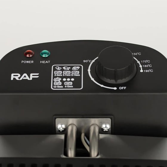 RAF R-5249 με Διπλό Αποσπώμενο Κάδο 2000 W 7.5 L Ασημί Φριτέζα Λαδιού image 4