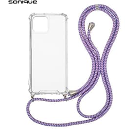 Θήκη Apple iPhone 15 - Sonique Armor Clear Με Κορδόνι - Πολύχρωμο