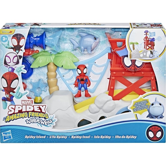Hasbro Marvel Spidey And His Amazing Friends Waterwebs Spidey Island (g0665) image 0