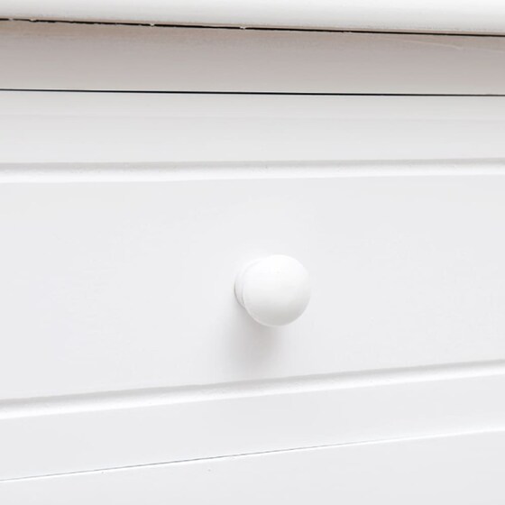 Γραφείο με Συρτάρια VidaXL από Ξύλο 110x45cm - Λευκό image 5