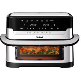 TEFAL EY922D DUAL EASY FRY FLEX με Αποσπώμενο Κάδο 9 L Ασημί/Μαύρο Φριτέζα Αέρος