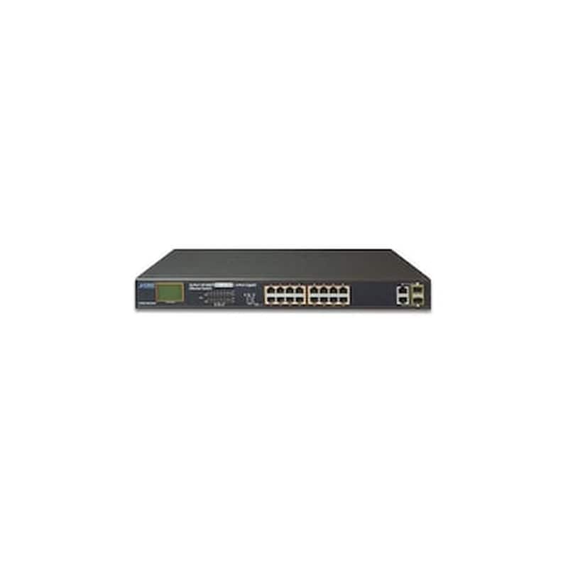PLANET FGSW-1822VHP Network Switch Unmanaged Fast Ethernet (100 Mbps) PoE Support 1U