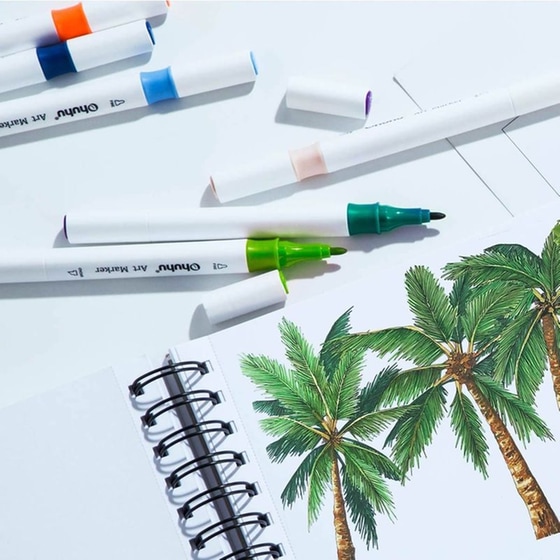 Μαρκαδόροι Σχεδίου Ohuhu Oahu Alcohol Fine Chisel (48 Τεμάχια) image 4