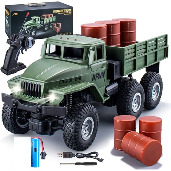 Τηλεκατευθυνόμενο Military Truck 4x4 9980-4d image 0