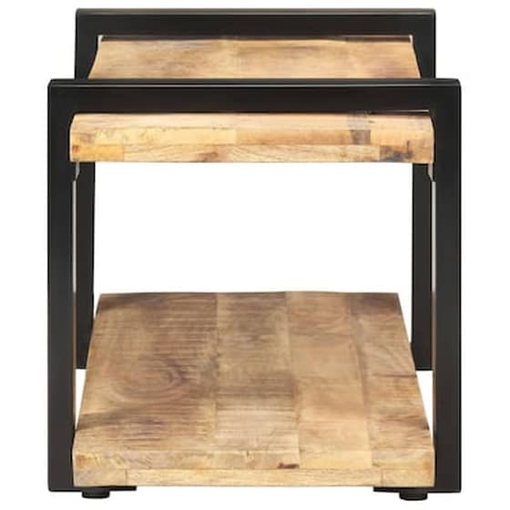 Έπιπλο Τηλεόρασης VidaXL Ξύλο Μάνγκο 90x40x40cm - Μπεζ image 3