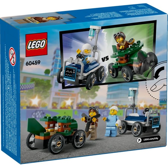 LEGO® City Airplane vs. Hospital Bed Race Car Pack (60459) image 6