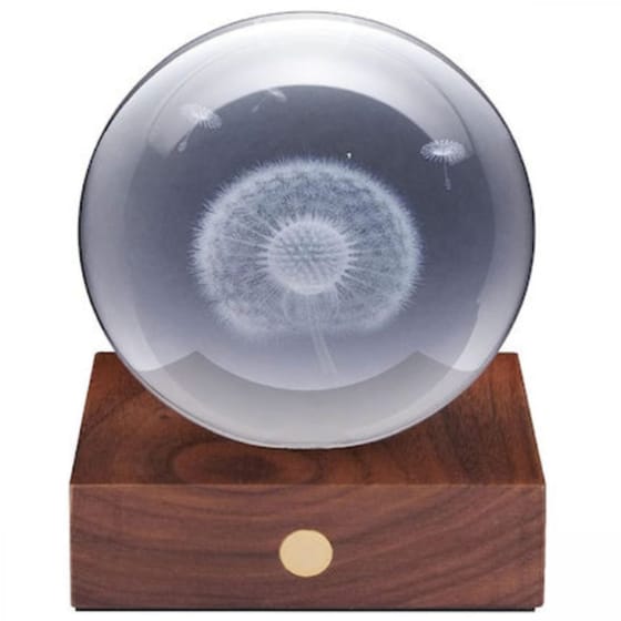 Διακοσμητικό&nbsp;Gingko Crystal&nbsp;Light&nbsp;3D&nbsp;Dandelion image 0