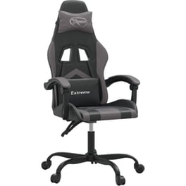 Καρέκλα Gaming VIDAXL 3143894 από Τεχνητό Δέρμα - Γκρι