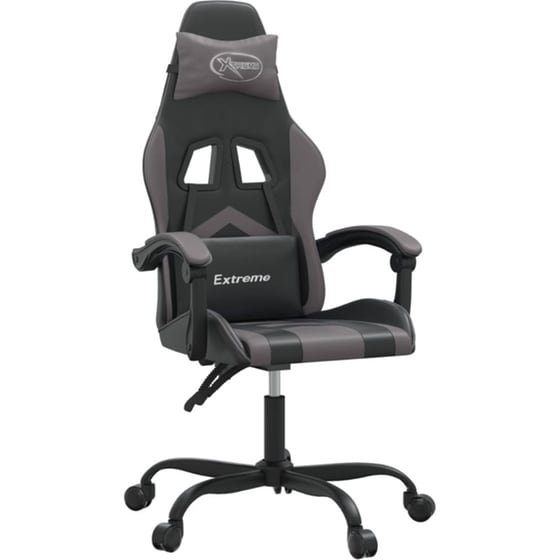Καρέκλα Gaming VIDAXL 3143894 από Τεχνητό Δέρμα - Γκρι image 0