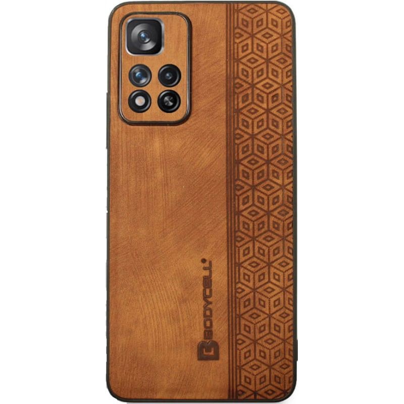 BODYCELL Θήκη Xiaomi Redmi Note 11 Pro Plus 5G - Bodycell Pattern Leather - Brown