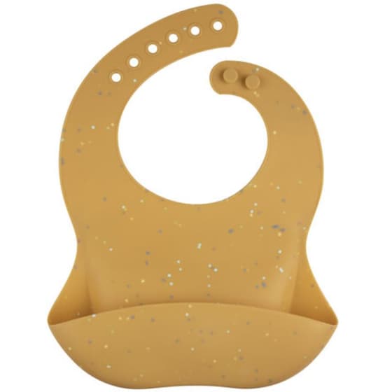 Canpol Σαλιάρα Σιλικόνης - Dots Yellow image 0