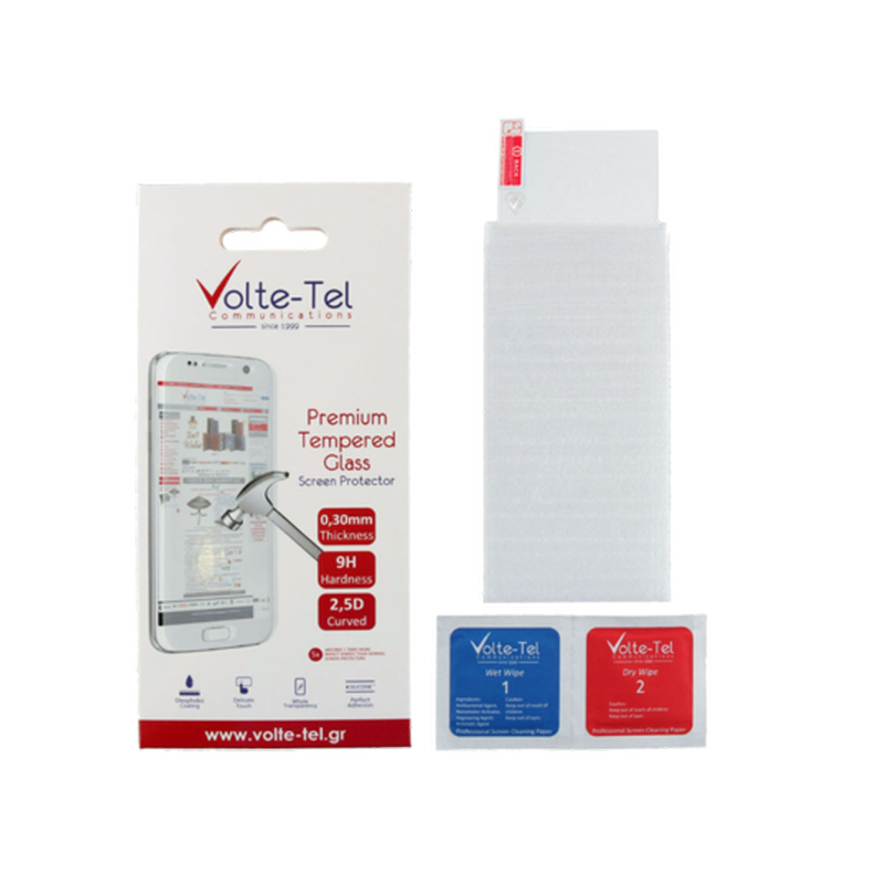 Προστατευτικό οθόνης Samsung Galaxy A6 - Volte-tel Tempered Glass 9H 0.3mm 2.5D Full Glue VOLTE-TEL