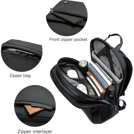 Τσάντα Laptop Arctic Hunter B00410 15.6" Αδιάβροχη - Μαύρο image 3